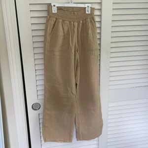 Tan beach pants